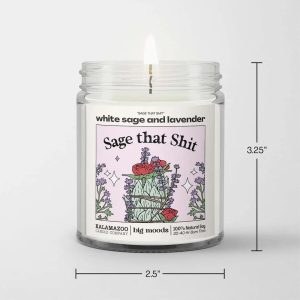 Alternative view of Sage That Shit-Soy Candle