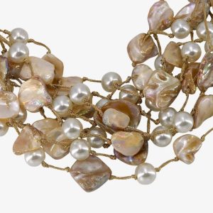 Alternative view of Chunky Shell & Pearl Necklace